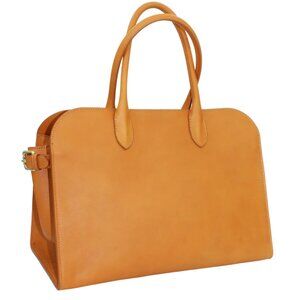 NWT ✅ Claudia Firenze Italian Leather Caramel Satchel ANNA LOU ✨ NEW WITH TAG